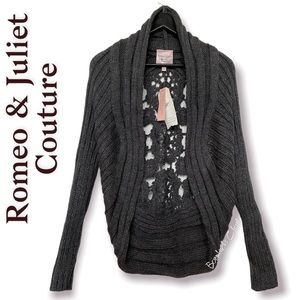 Romeo and Juliet Couture Hand Knit Crochet Cardigan